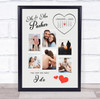 Photo Collage Wedding Anniversary Gift 6-Photo Calendar Date Print Or Canvas