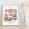 Photo Collage Gift Nan Mother's Day 9-Photo Pink Floral Print Or Canvas