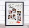 Photo Collage Wedding Gift For Couple 6-Photo Calendar Date Print Or Canvas