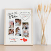 Photo Collage Wedding Gift For Couple 6-Photo Calendar Date Print Or Canvas
