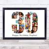 Photo Collage 30th Birthday Gift For Her 18-Photo Number 30 Print Or Canvas Photo Collage 30th Birthday Gift For Her 18-Photo Number 30 Print Or Canvas