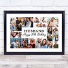 Photo Collage 30th Birthday Gift For Husband 22-Photo White Print Or Canvas