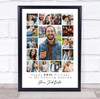 Photo Collage 30th Birthday Custom Gift For Nephew 15-Photo Print Or Canvas