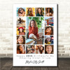 Photo Collage 30th Birthday Gift For Sister-In-Law 15-Photo Print Or Canvas