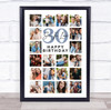 Photo Collage Print Or Canvas 30th Birthday Personalised Gift For Son 20-Photo