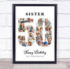 Photo Collage 50th Birthday Gift For Her 17-Photo Number 50 Print Or Canvas Photo Collage 50th Birthday Gift For Her 17-Photo Number 50 Print Or Canvas