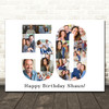 Photo Collage 50th Birthday Custom Gift For Him 17-Photo 50 Print Or Canvas