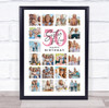 Photo Collage 50th Birthday Gift For Sister-In-Law 20-Photo Print Or Canvas