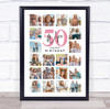 Photo Collage 50th Birthday Gift For Wife 20-Photo Portrait Print Or Canvas