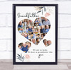 Photo Collage Custom Gift For Grandfather Father's Day 19-Photo Print Canvas Photo Collage Custom Gift For Grandfather Father's Day 19-Photo Print Canvas