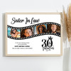 Photo Collage 30th Birthday Gift For Sister-In-Law 4-Photo Film Print Or Canvas