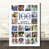 Photo Collage 100th Birthday Gift For Grandad 20-Photo Portrait Print Or Canvas Photo Collage 100th Birthday Gift For Grandad 20-Photo Portrait Print Or Canvas
