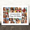 Photo Collage 40th Birthday Gift For Fiancée 22-Photo Landscape Print Or Canvas Photo Collage 40th Birthday Gift For Fiancée 22-Photo Landscape Print Or Canvas