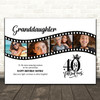 Photo Collage 40th Birthday Gift For Granddaughter 4-Photo Film Print Or Canvas Photo Collage 40th Birthday Gift For Granddaughter 4-Photo Film Print Or Canvas