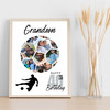 Photo Collage 40th Birthday Gift For Grandson 14-Photo Football Print Or Canvas