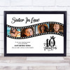Photo Collage 40th Birthday Gift For Sister-In-Law 4-Photo Film Print Or Canvas Photo Collage 40th Birthday Gift For Sister-In-Law 4-Photo Film Print Or Canvas