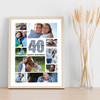 Photo Collage 40th Birthday Custom Gift For Son-In-Law 10-Photo Print Or Canvas