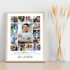 Photo Collage 40th Birthday Custom Gift For Son-In-Law 15-Photo Print Or Canvas
