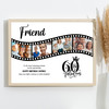 Photo Collage 60th Birthday Gift For Female Friend 4-Photo Film Print Or Canvas Photo Collage 60th Birthday Gift For Female Friend 4-Photo Film Print Or Canvas