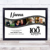 Photo Collage 100th Birthday Gift For Nanna 4-Photo Camera Film Print Or Canvas Photo Collage 100th Birthday Gift For Nanna 4-Photo Camera Film Print Or Canvas