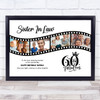 Photo Collage 60th Birthday Gift For Sister-In-Law 4-Photo Film Print Or Canvas Photo Collage 60th Birthday Gift For Sister-In-Law 4-Photo Film Print Or Canvas