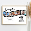 Photo Collage 70th Birthday Gift For Daughter 4-Photo Film Reel Print Or Canvas Photo Collage 70th Birthday Gift For Daughter 4-Photo Film Reel Print Or Canvas