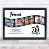 Photo Collage 70th Birthday Gift For Friend 4-Photo Film Female Print Or Canvas Photo Collage 70th Birthday Gift For Friend 4-Photo Film Female Print Or Canvas