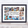 Photo Collage 80th Birthday Custom Gift For Girlfriend 22-Photo Print Or Canvas