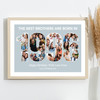 Photo Collage Blue Birthday Gift For Brother 23-Photo Year 1996 Print Or Canvas