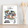 Photo Collage Kids Birthday Gift For Boys Any Age 7-Photo Stars Print Or Canvas