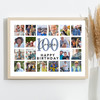 Photo Collage 100th Birthday Gift For Cousin 20-Photo Landscape Print Or Canvas Photo Collage 100th Birthday Gift For Cousin 20-Photo Landscape Print Or Canvas