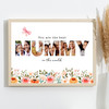 Photo Collage Floral 5-Photo Custom Gift For Mummy Any Occasion Print Or Canvas