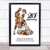Photo Collage 20th Wedding Anniversary Custom Gift Photo Couple Print Or Canvas Photo Collage 20th Wedding Anniversary Custom Gift Photo Couple Print Or Canvas