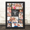 Photo Collage Memorial Gift For Anyone 10-Photo Infinity Black Print Or Canvas