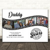 Photo Collage 50th Birthday Gift For Daddy 4-Photo Camera Film Print Or Canvas