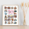 Photo Collage 50th Birthday Gift For Stepmum 20-Photo Portrait Print Or Canvas