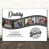 Photo Collage 60th Birthday Gift For Daddy 4-Photo Camera Film Print Or Canvas
