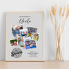 Photo Collage 80th Birthday Custom Gift For Uncle 7-Photo Grey Print Or Canvas Photo Collage 80th Birthday Custom Gift For Uncle 7-Photo Grey Print Or Canvas