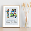 Photo Collage 10-Photo 14th Birthday Custom Gift For Boys Blue Print Or Canvas Photo Collage 10-Photo 14th Birthday Custom Gift For Boys Blue Print Or Canvas