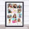 Photo Collage 11-Photo 10th Birthday Custom Gift For Kids Girl Print Or Canvas