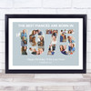 Photo Collage Blue Birthday Gift For Fiance 22-Photo Year 1975 Print Or Canvas