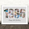 Photo Collage Grey Birthday Gift For Anyone 22-Photo Year 1986 Print Or Canvas Photo Collage Grey Birthday Gift For Anyone 22-Photo Year 1986 Print Or Canvas