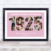 Photo Collage Pink Birthday Gift For Sister 26-Photo Year 1925 Print Or Canvas