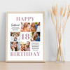 Photo Collage 18th Birthday Custom Gift For Girlfriend 6-Photo Print Or Canvas