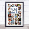 Photo Collage 21st Birthday Gift For Brother 20-Photo Portrait Print Or Canvas