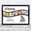 Photo Collage 21st Birthday Gift For Mummy 4-Photo Camera Film Print Or Canvas Photo Collage 21st Birthday Gift For Mummy 4-Photo Camera Film Print Or Canvas