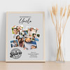 Photo Collage 21st Birthday Custom Gift For Uncle 7-Photo Grey Print Or Canvas
