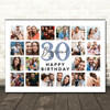 Photo Collage 30th Birthday Custom Gift For Boyfriend 20-Photo Print Or Canvas Photo Collage 30th Birthday Custom Gift For Boyfriend 20-Photo Print Or Canvas