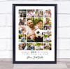 Photo Collage 30th Birthday Custom Gift For Dad 15-Photo White Print Or Canvas Photo Collage 30th Birthday Custom Gift For Dad 15-Photo White Print Or Canvas