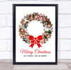 Photo Collage Christmas Gift For Anyone 9-Photo Wreath Red Bow Print Or Canvas Photo Collage Christmas Gift For Anyone 9-Photo Wreath Red Bow Print Or Canvas